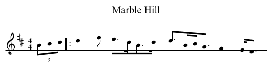 Marble Hill - staff notation