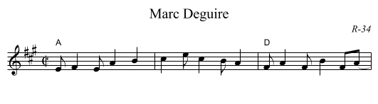 Marc Deguire - staff notation