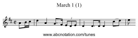 March 1 (1) - staff notation