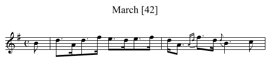 March [42] - staff notation