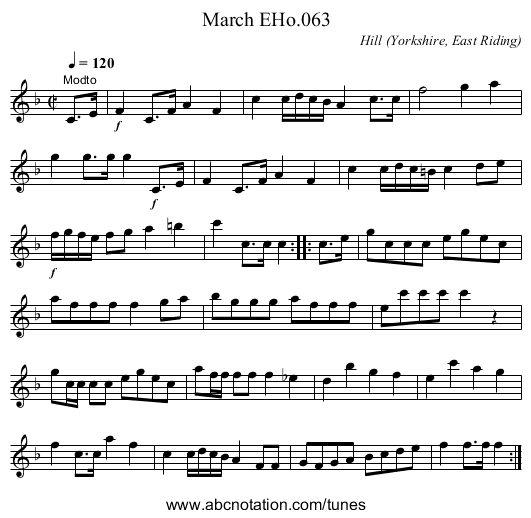 March EHo.063 - staff notation