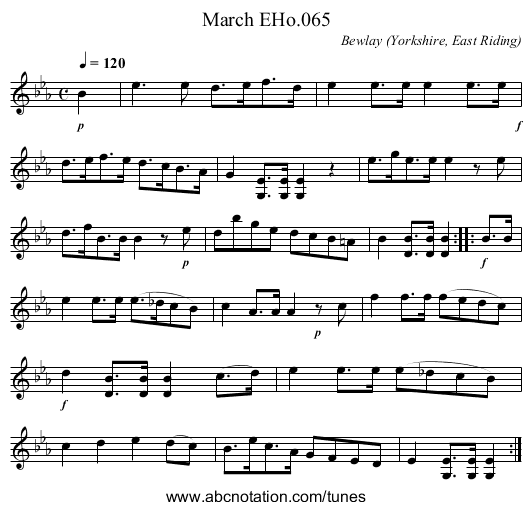March EHo.065 - staff notation
