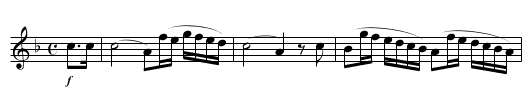 MARCH IN ELHYDER - staff notation