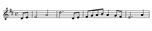 March in Scipio - staff notation