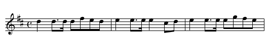 March in the Battle of Floden [2] - staff notation