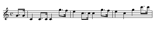 March in the Water Music - staff notation