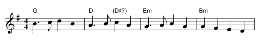 March of St Timothy - staff notation