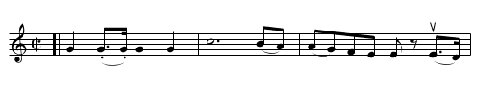 MARCH OF THE CONSCRIPT - staff notation