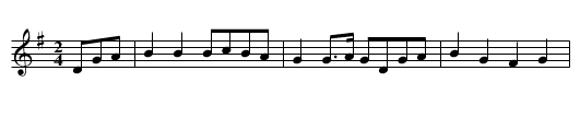 Marche des Cabrettaires - staff notation