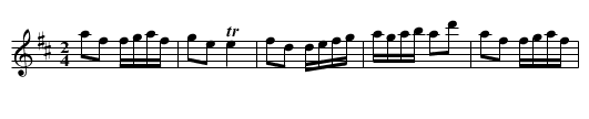 Marche Francoise - staff notation
