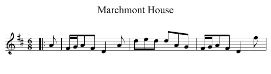 Marchmont House - staff notation
