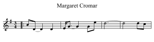 Margaret Cromar - staff notation
