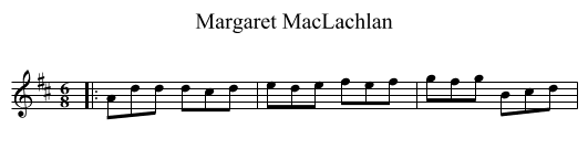 Margaret MacLachlan - staff notation