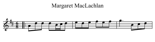 Margaret MacLachlan - staff notation