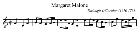 Margaret Malone - staff notation