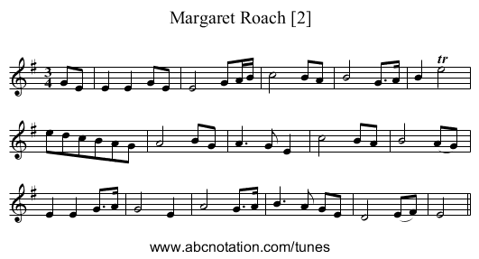 Margaret Roach [2] - staff notation