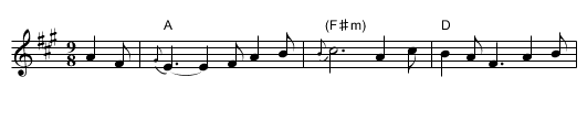 Margaret's Waltz - staff notation