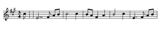 Margaret's Waltz - staff notation