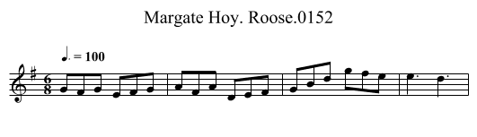 Margate Hoy. Roose.0152 - staff notation