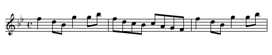 Margate Rout - staff notation