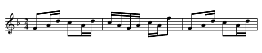 Margery's Favorite - staff notation