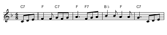 Margriet - staff notation