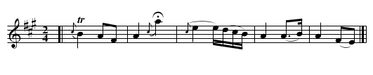 MARI NIGHEAN DHEORSA - staff notation
