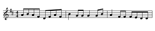 Maria Morris Tune - staff notation