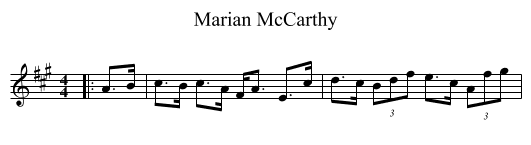 Marian McCarthy - staff notation