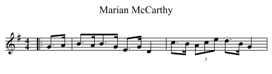 Marian McCarthy - staff notation