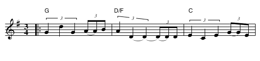 Marias polska - staff notation