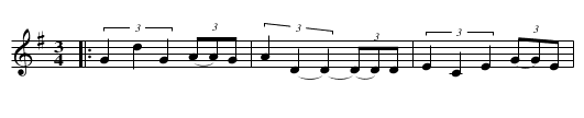 Marias polska - staff notation