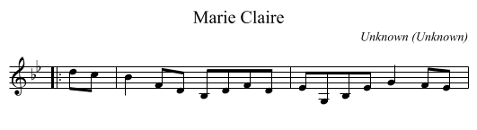 Marie Claire - staff notation