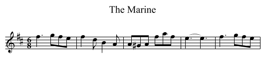 Marine, The  - staff notation