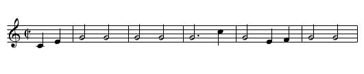 marine's hymn, The  - staff notation