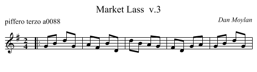 Market Lass  v.3 - staff notation