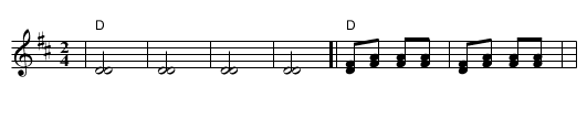 Marko Skače [D] - staff notation