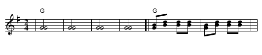 Marko Skače [G] - staff notation
