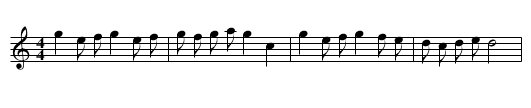 Marlborough - staff notation