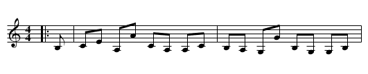 Marnoch's Strathspey - staff notation