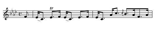 Marquess of Tweeddale's - staff notation