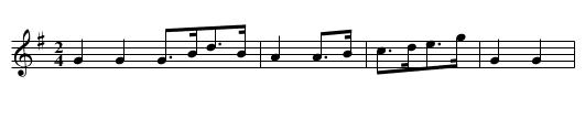Marquis of Granby's Rant - staff notation