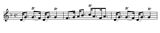 Marquis of Huntly's Reel. a Strathspey - staff notation