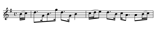 MARQUIS OF LORN - staff notation