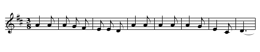 Marrowbones - staff notation