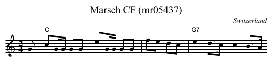 Marsch CF (mr05437) - staff notation