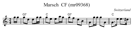 Marsch  CF (mr09368) - staff notation