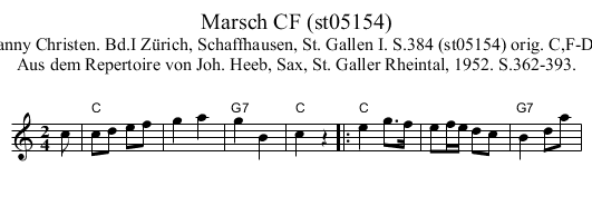 Marsch CF (st05154) - staff notation