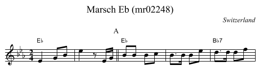 Marsch Eb (mr02248) - staff notation