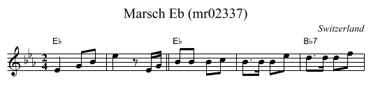 Marsch Eb (mr02337) - staff notation